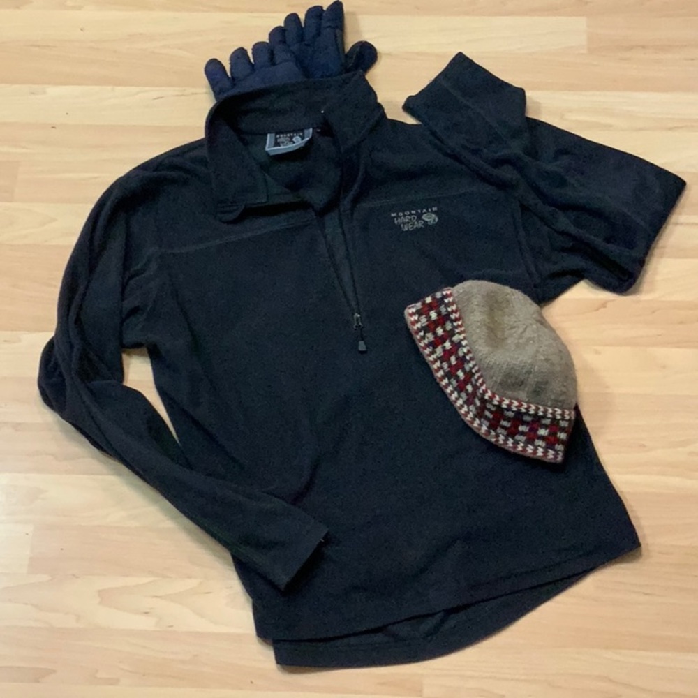 Mountain HardWear Fleece Zip Mock Turtle Neck XL